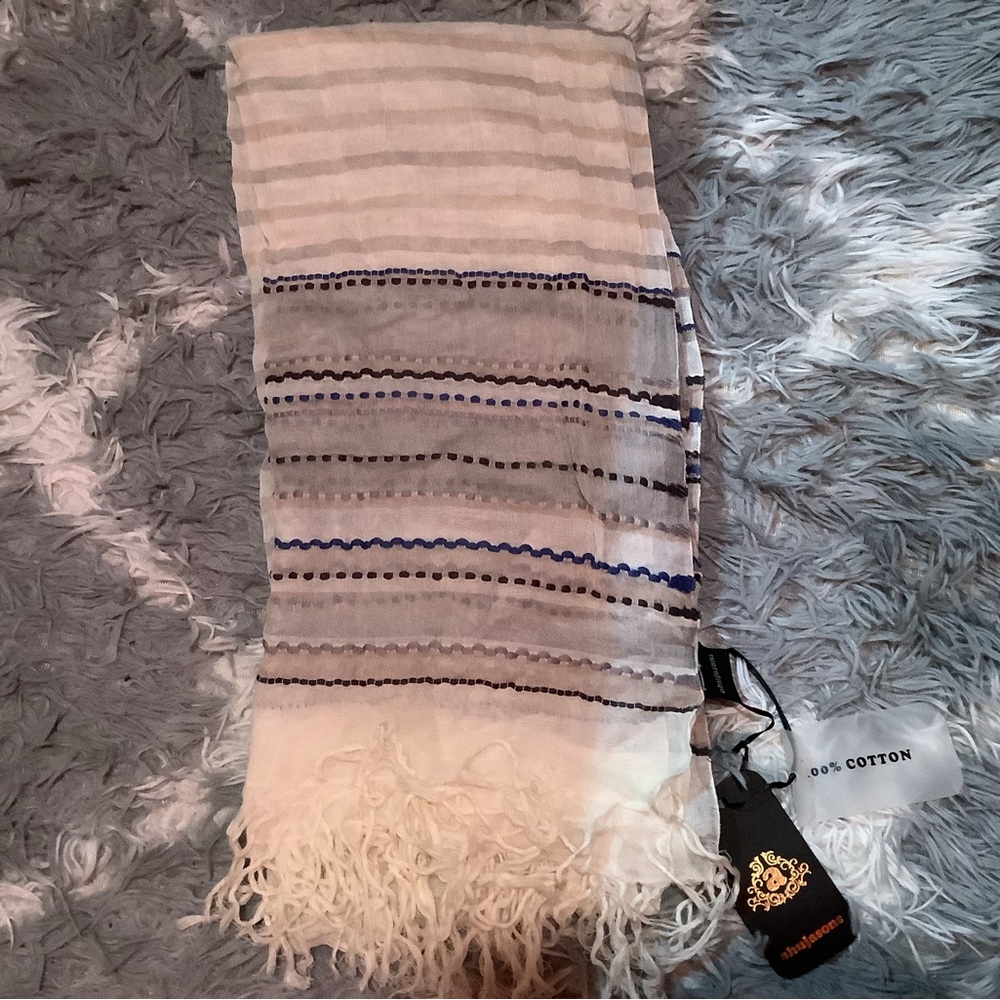 Oversized wrap, light color, never worn, new with tags, 100% cotton
